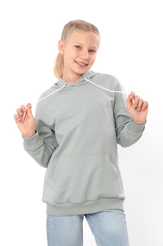 

Hoodie (teens girls) – Cotton Blend, Kangaroo Pocket & Durable, Any season, 6394-057-2 HC 140 лінкор сірий колір
