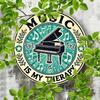 Vintage Piano Metal Wall Art D Flat Retro Sign for Man Cave Garden Home Party