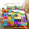 3D Print Cartoon Jacknjellify Bedding Set Duvet Cover Sheet Printed Bed Set Pillowcase Full Queen King Size Comforter Bedroom