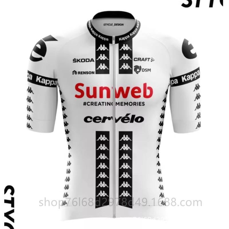 Maglia da Ciclismo EF Education-EasyPost Team Traspirante Performance Abbigliamento da Bici Uomo Donna