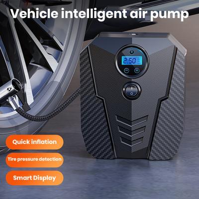 Automatický hustič pneumatík Digitálny/ukazovateľ tlaku v pneumatikách LED svetelný prenosný univerzálny motocykel pre autá