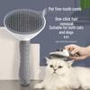 Pet De-shedding Comb: Dog & Cat Hair Cleaner, Detachable Hair Remover, Fluffy Coat Pin Brush, Ideal for Teddy & Bichon Breeds