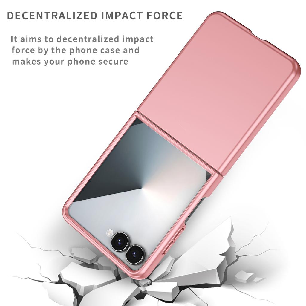 Plain Anti-Knock Phone Case for Samsung Galaxy Z Flip7 FE Flip6 Flip 6 7 5G Flip5 Flip4 Flip3 Flip 4 3 5 Anti-Fingerprint Cover