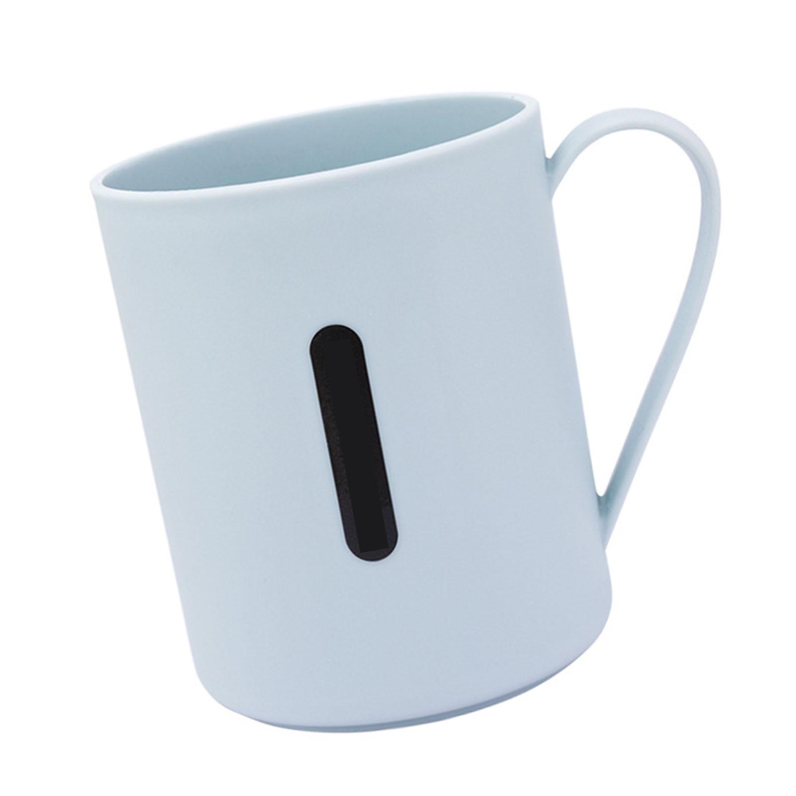 

Tooth Brush Cup Minimalist Drop Proof Bathroom Toothbrush Cup with Handle for Home Students