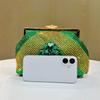 2025 High end Elegant Full Diamond Women Evening Clutch Bag Luxury Rhinestone Sunflower Handbag Wedding Bride Shoulder Bag