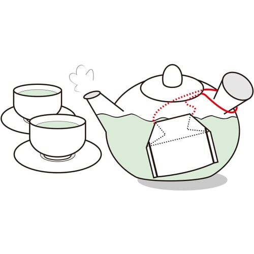 Tokiwa Kogyo Tea Bags, Approx. 9.5 X 7cm, 50 Tea Bags with String, Medium, Made In Japan