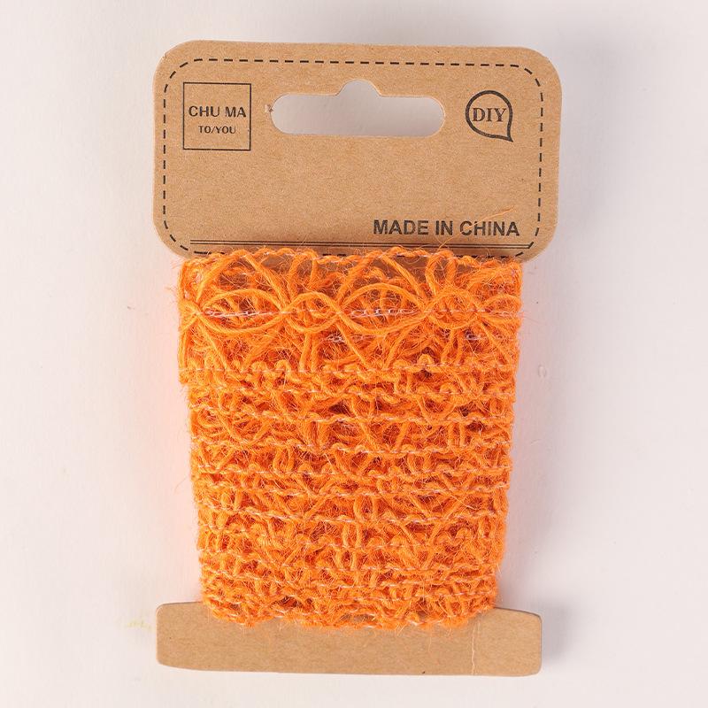 

1 см Цветная плетеная полукруглая пеньковая веревка, полая пеньковая нить кружевная тесьма DIY ручной работы аксессуары Spider 1cm * 2m/roll