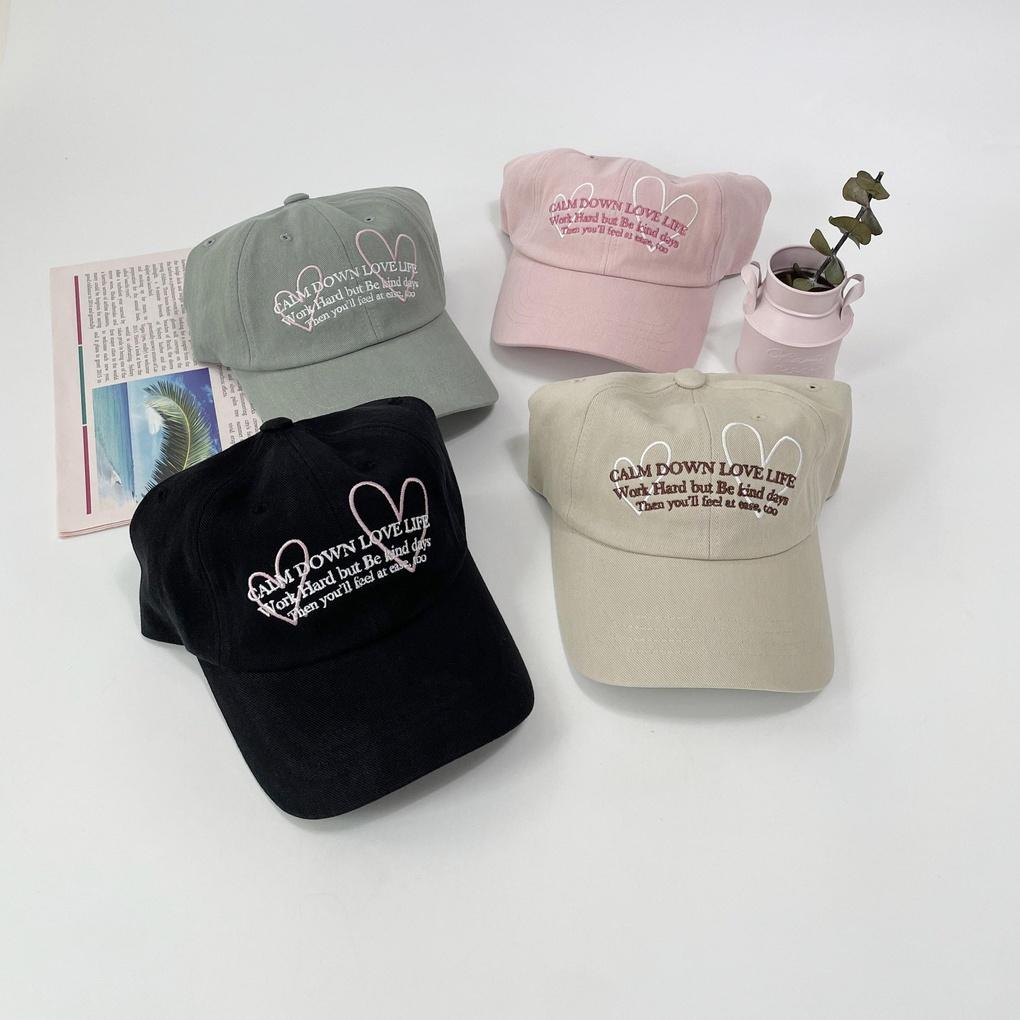 Women's Daily Hat Niuri Heart Ponytail Ball Cap