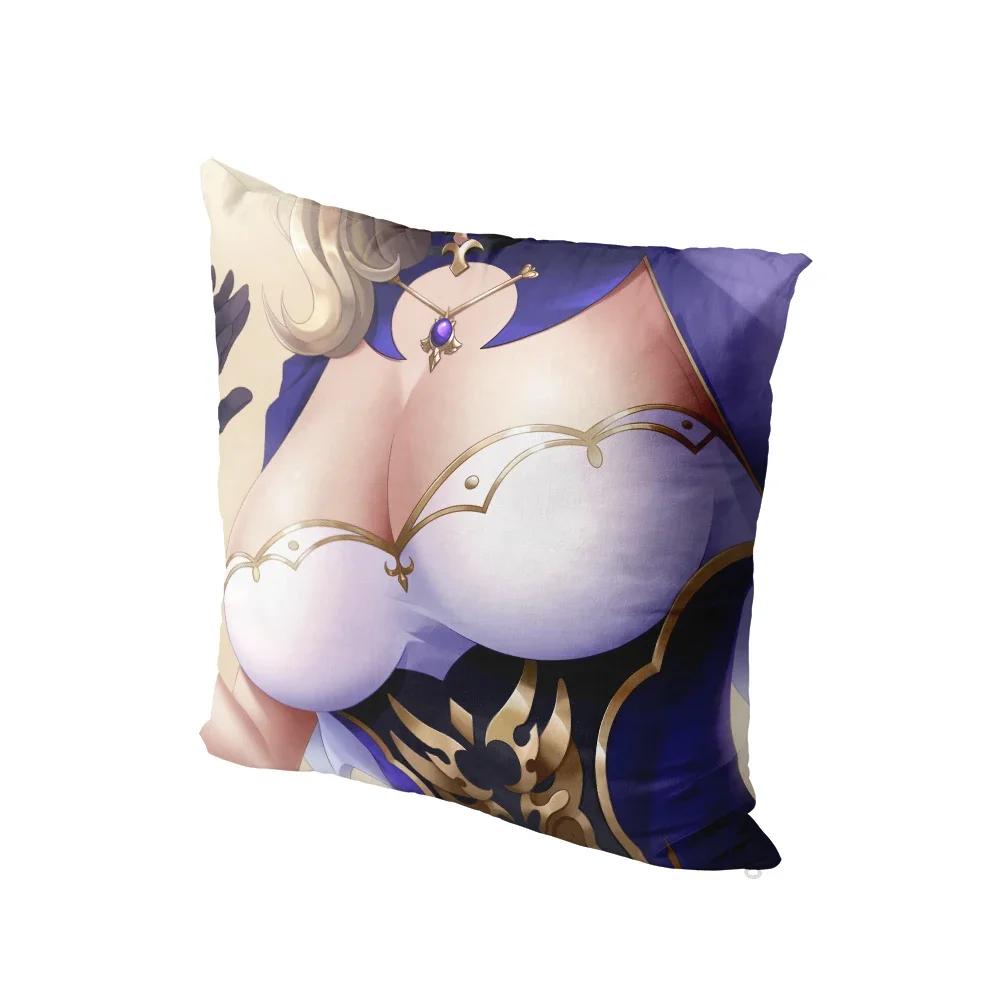 Anime Cartoon Genshin Series Printed Pillowcase Cute Kawaii Pink Bedside Bedroom Sofa Cushion Cover Body Pillow Case x