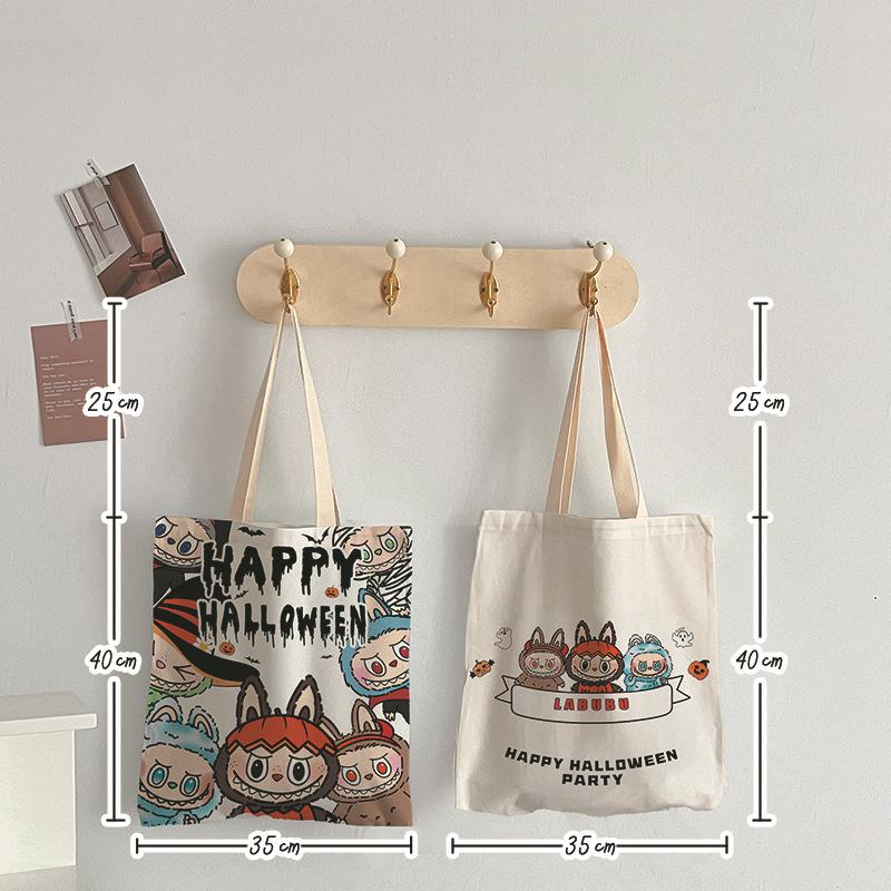 Bolsa Tote de Lona Grande de Desenho Animado para Mulheres 2025 - Versátil, Elegante para Compras e Ombro