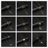 LIKGREAT Multi Layers Bar Coin Pendant Necklace Moon Star Cross Neckchain for Women Stainless Steel Chain Choker Jewelry NotFade