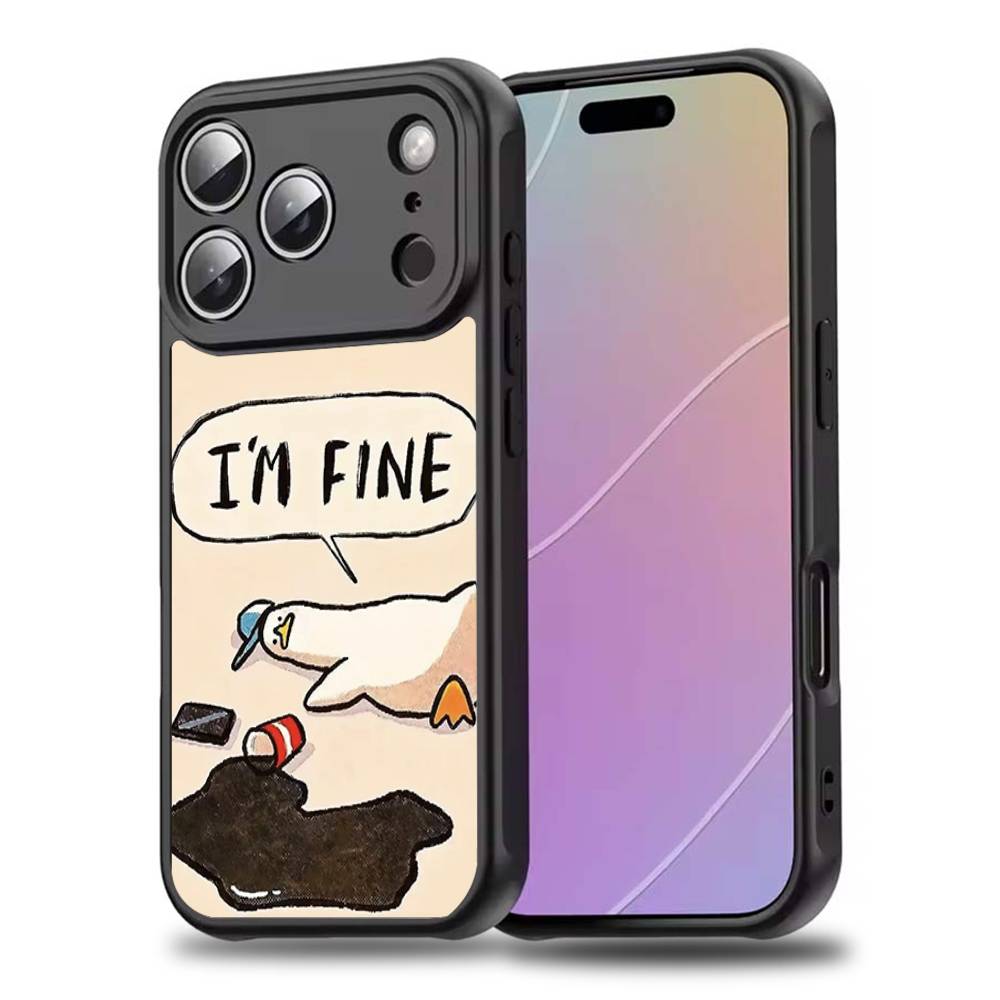 Funny D-Duck Cartoon Phone Case For iPhone 17,16,15,14,13,12,11,Pro,Max,Plus,Mini,SE4,E For Magsafe Wireless