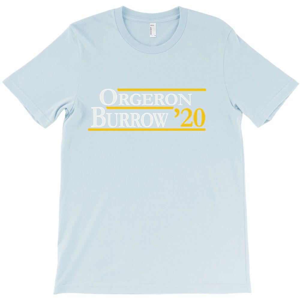 Orgeron und Burrow für Dunkles T-Shirt Günstig Mann Kurzarm Rundhalsausschnitt
