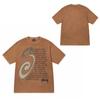 Short Sleeve T-Shirt Couples Street Style Letter Print Loose Fit Breathable Top