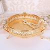 Plate Bowl, Metal Tray and Storage Holder, Candy Container, for Home Party Decor