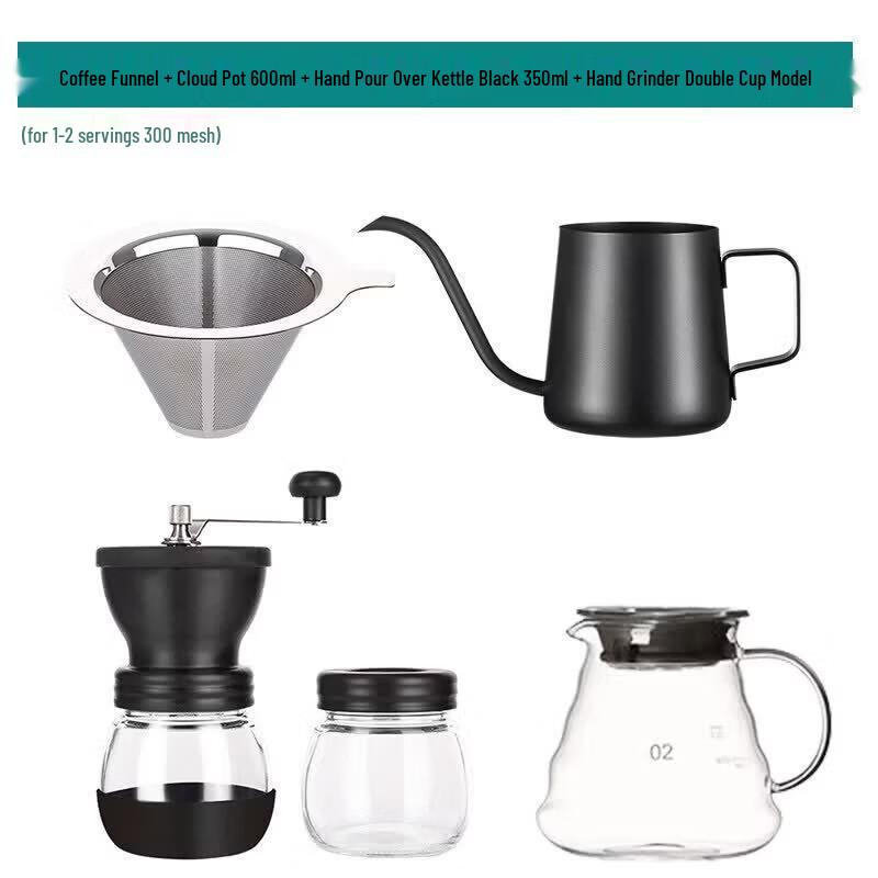 Reusable Pour Over Coffee Filter Funnel Set