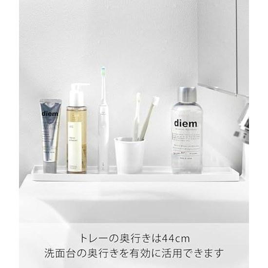 Yamazaki Sink Side Gap Tray White W8.6D44H5.5cm Tower Filler Guard Cover 10135