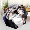 1pc Anime Character Umbrella, Automatic Open with Foldable Design, Iron Frame Outdoor Umbrellas for Fans, Travelers, Daily Use, Gift Idea.I037