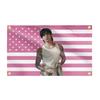 Pink American Flag Tapestry Tattoo Mens Wall Hanging Bedroom Living Room Fashion Street Polyester Aesthetic Decoration