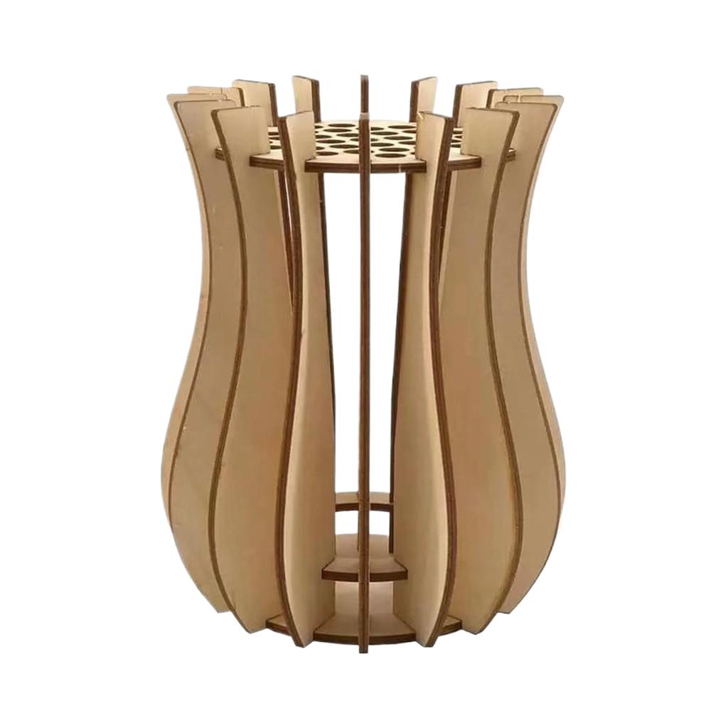 Decorative Flower Stand Bouquets With Beautiful Wooden Vase Made Of Wood Wooden Puzzle Flower Stand Type+2
