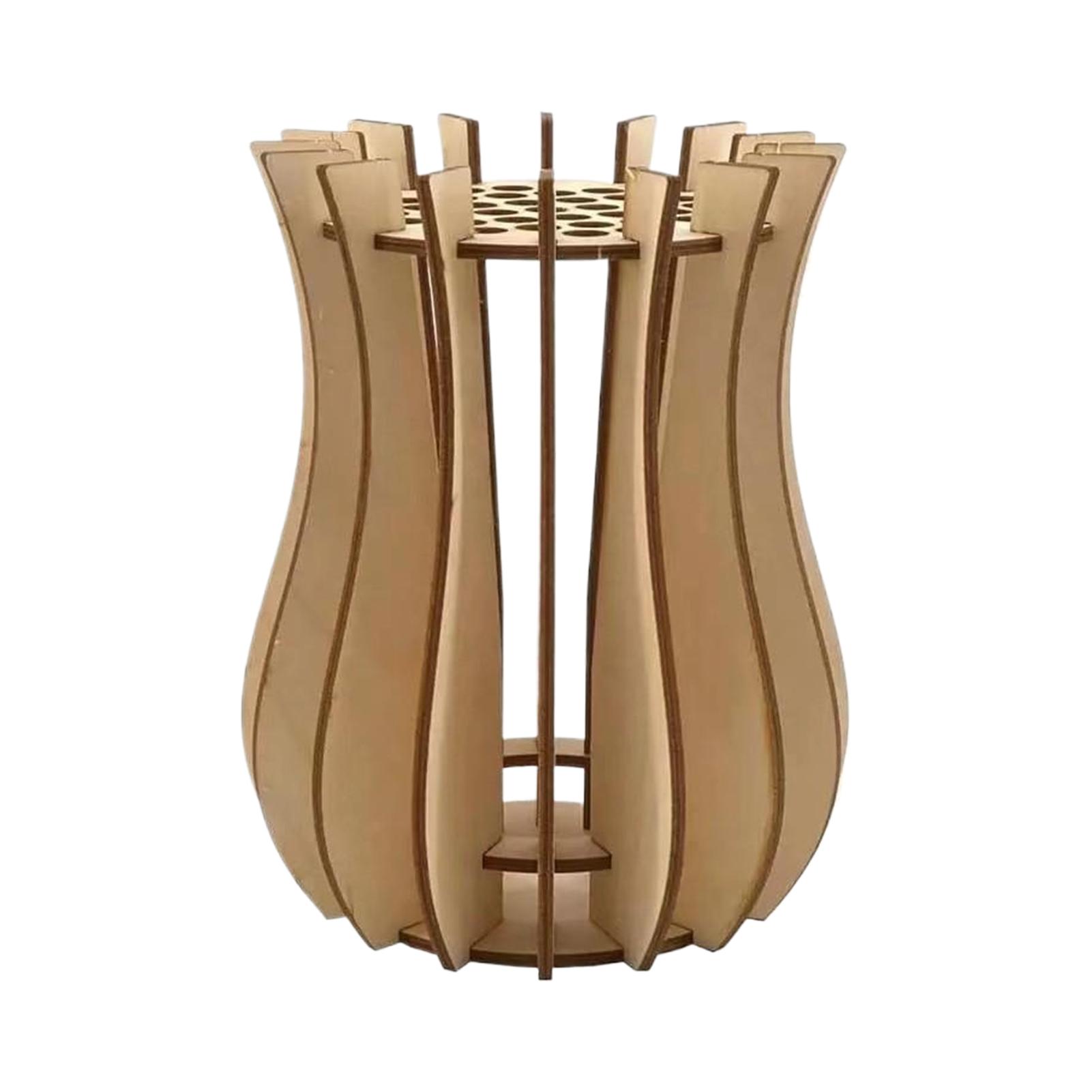 

Деревянная головоломка Ваза Витрина Букеты Уникальным и Креативным Способом Деревянная Головоломка Подставка для Цветов