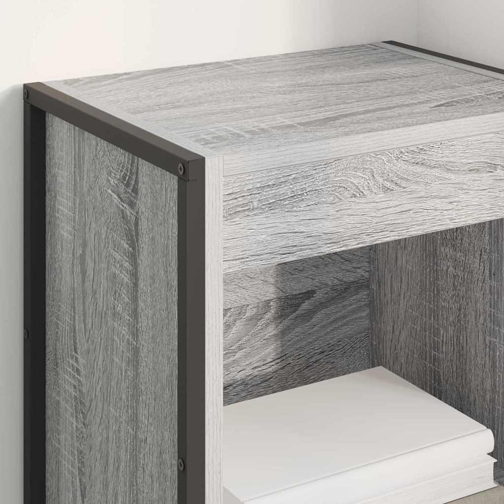 Bookshelf Grey Sonoma 40 x 30 x 155 cm Engineered Wood