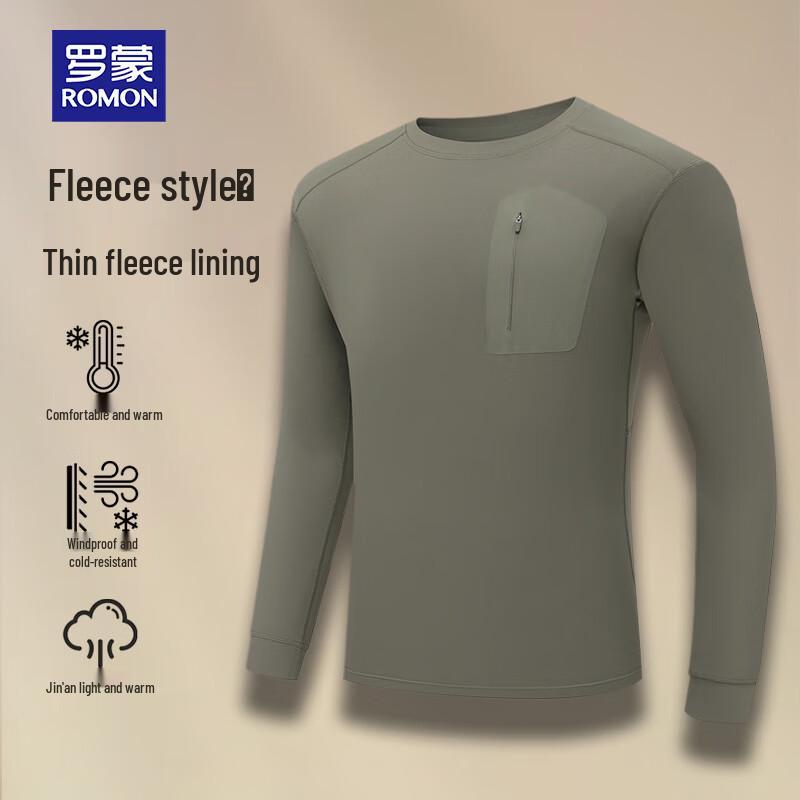 ROMON Men's Thermal Quick-Dry Long Sleeve Athletic Top