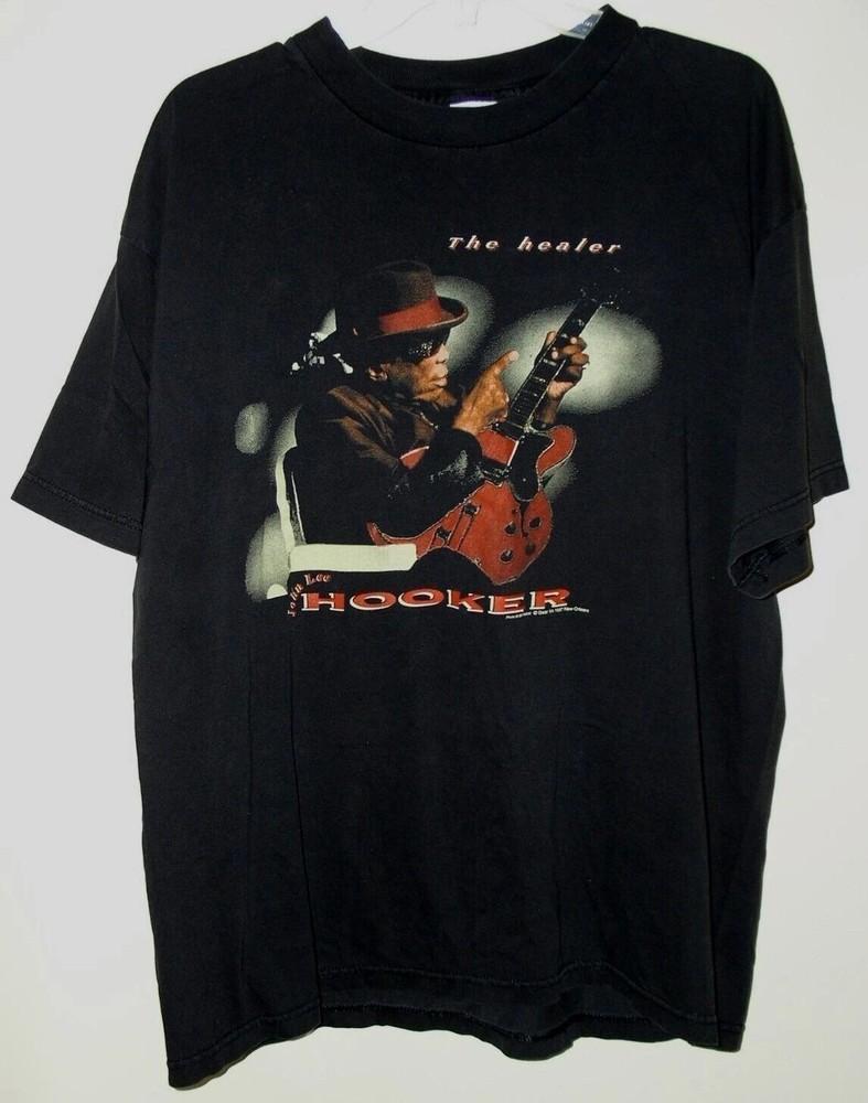 

John Lee Hooker The Healer All Size Unisex Shirt Black Cotton Unisex T-Shirt XXL