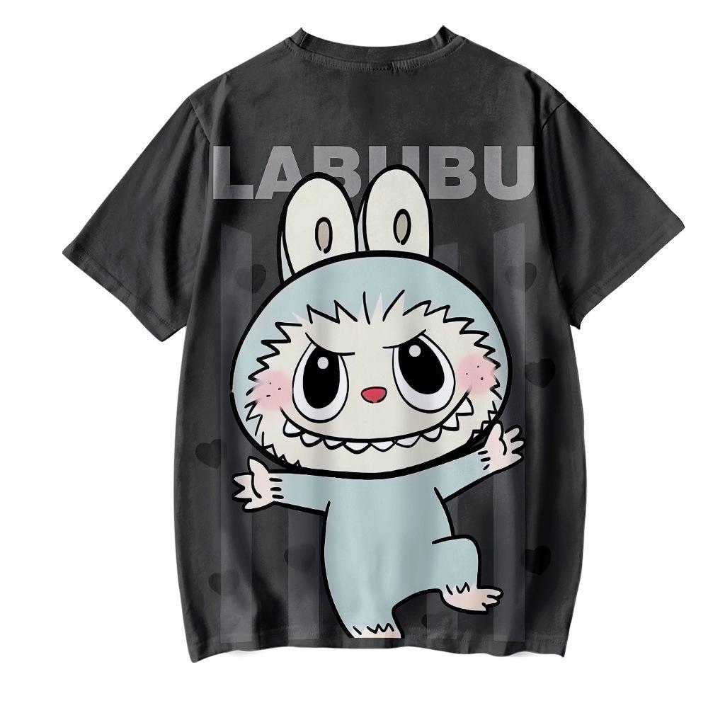 New Summer Women Men's Short Sleeve LABUBU Tshirts Fitness Clothing New Men Tee Shirt Cosplay T-Shirts