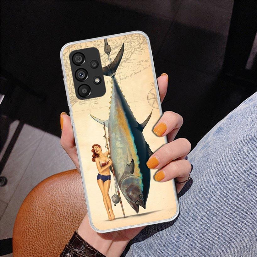 Wędka wędkarska na otwartym morzu Etui na telefon Phnoe do Samsung Galaxy A17 A37 A57 A16 A26 A36 A56 A15 A14 A13 A55 A54 A53 A35 A34 A33