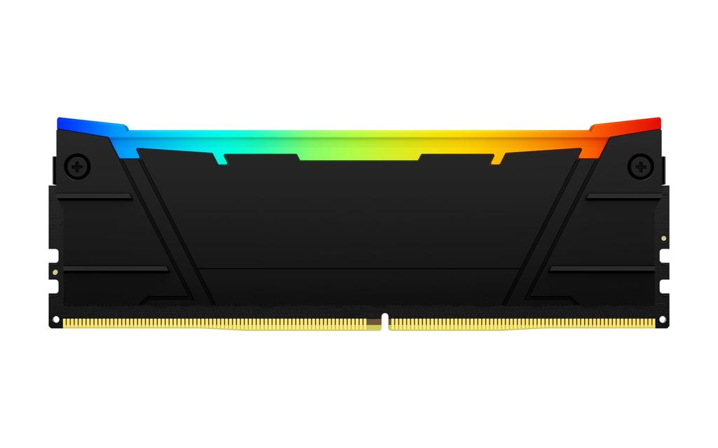 Kingston FURY Desktop PC DDR4 32GB x Kingston FURY Renegade RGB 2023 CL18 RGB Lifetime Warranty Memory, 3600MT/s, 4, Model, KF436C18RB2AK4/128, LED,