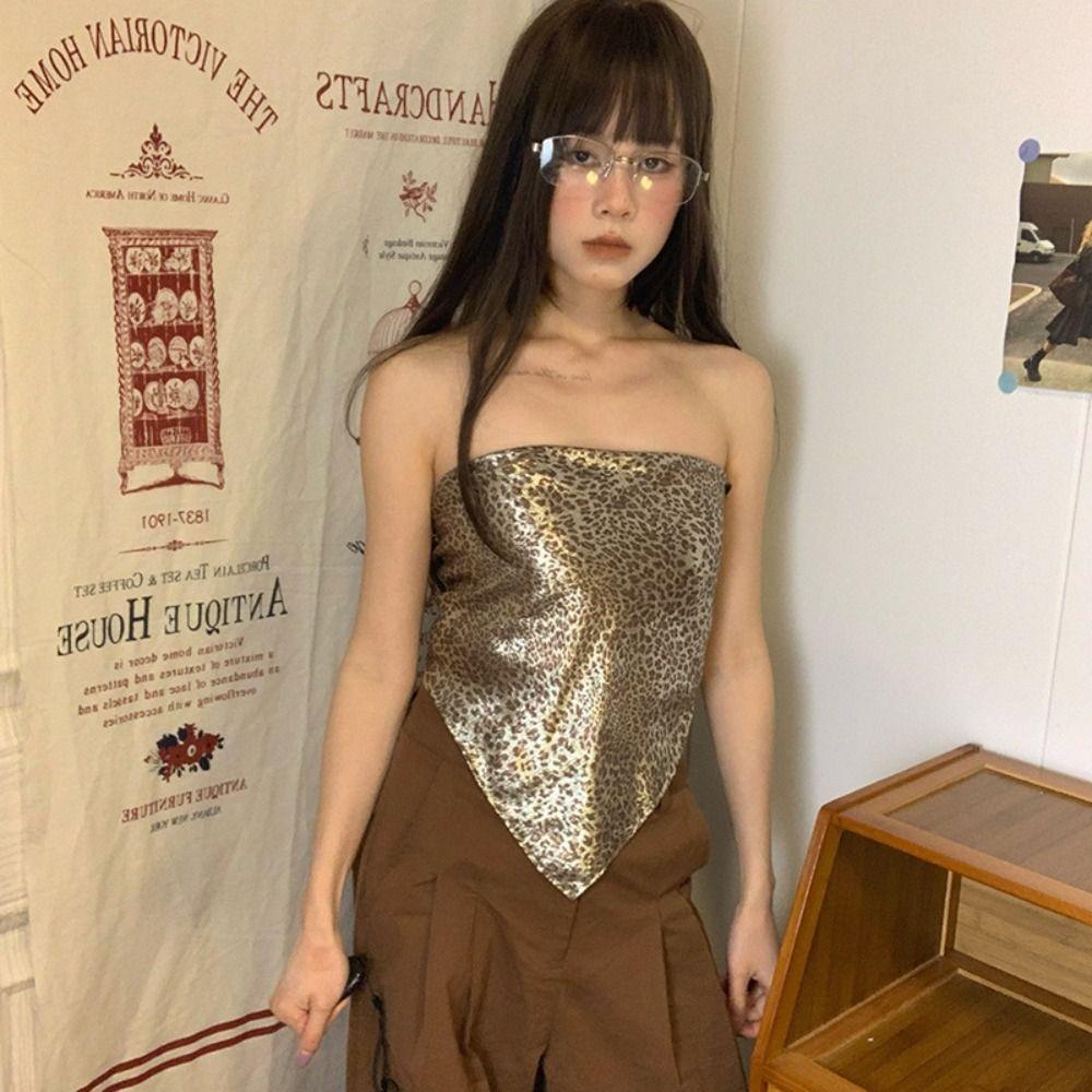 Y2K Triangle Scarf Printed Punk Bandana Simple Hair Scarf  Female