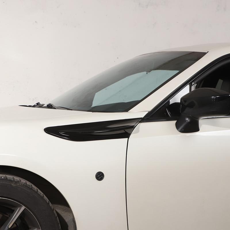 Voor Subaru BRZ Toyota 86 GT86 12-20 Auto Zijdelingse Luchtuitlaat Spatbord Vinnen Ventielkap ABS koolstofvezel textuur Exterieur Accessoires