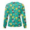 Women's Casual Christmas Print Neck Sweatshirt