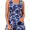 New Printed Halter One-piece Swimsuit V-neck Swimsuit Conservative Hot Spring Swimsuit Women