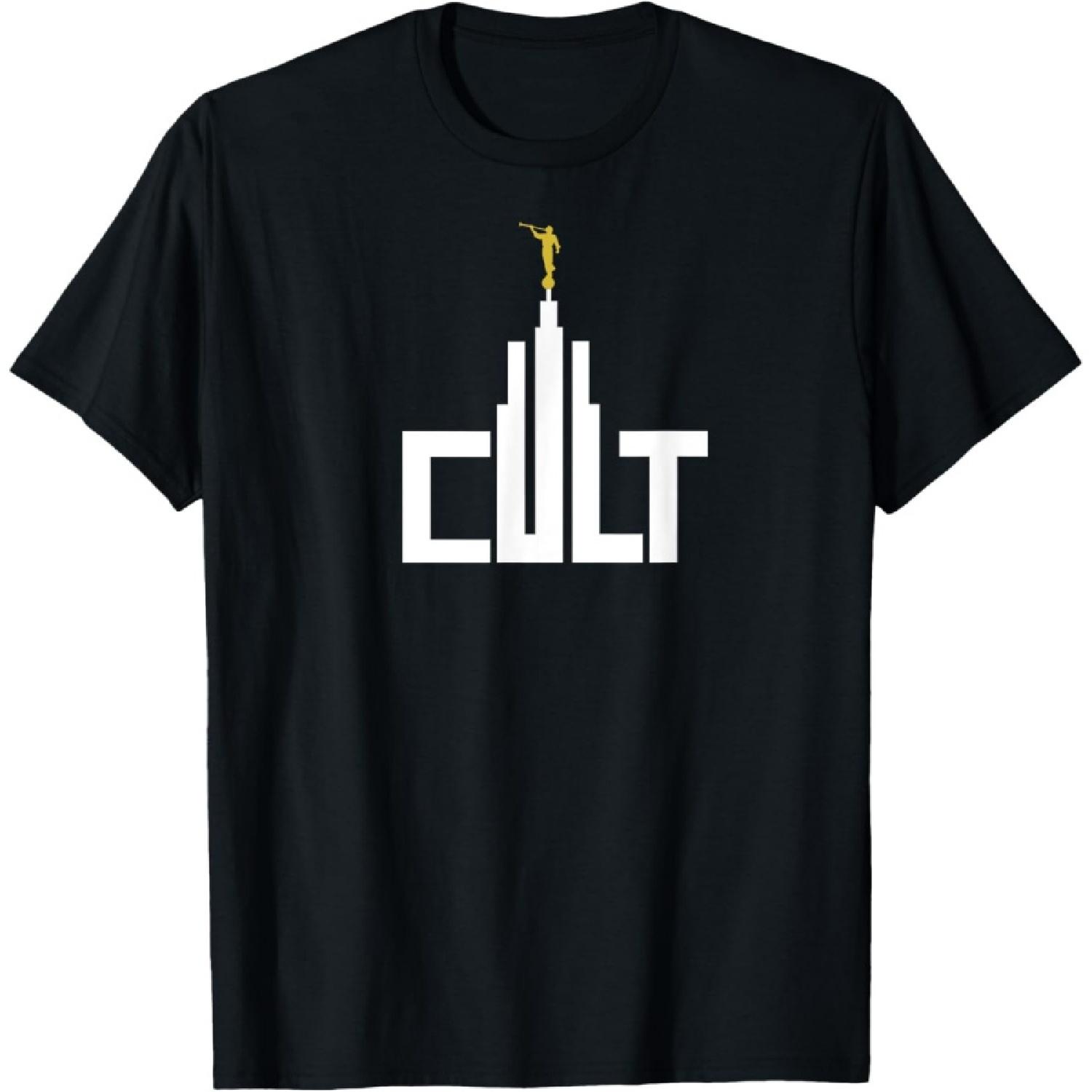Cult LDS Temple Angel Moroni Ex Mormon Post LDS Meme T-Shirt S