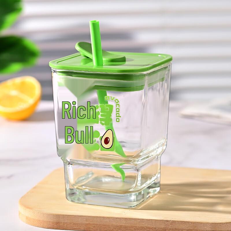 HaoSenHuo Glass Straw and Dual-Use Cup