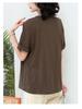 Women's Plus Size Summer Solid Color Casual T-shirt - Short Sleeve, Loose Fit 6310