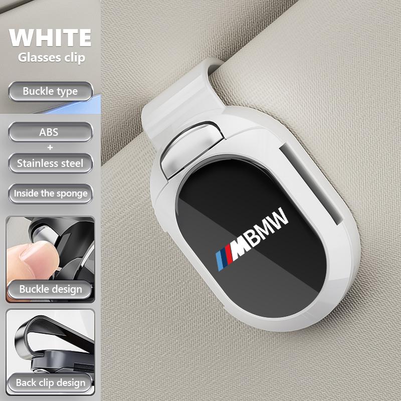 BEKV7 Universal Car Sunshade Sunglasses Storage ID Card Glasses Clip For BMW M Performance Alpina M3 M5 M6 X1 X3 X4 X5 G20