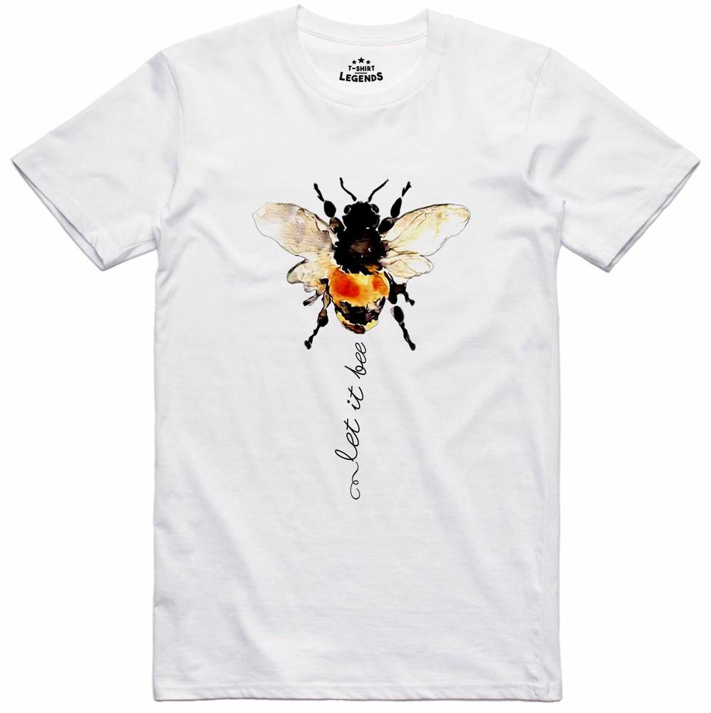 

Nature t shirt Let It Bee Arty Design Regular Fit Pre Shrunk Cotton Top S