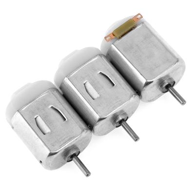 3 Stück 130 kleiner Gleichstrommotor mit 2 mm Wellendurchmesser und 1 bis 6 Volt für Modellspielzeug