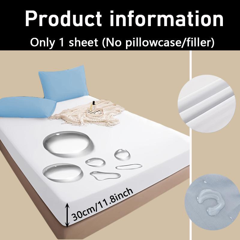 100% Waterproof Mattress Cover Bed Fitted Sheet Mattress Bedspread Protector Pads Single/Double/King/Queen Bedding Linen
