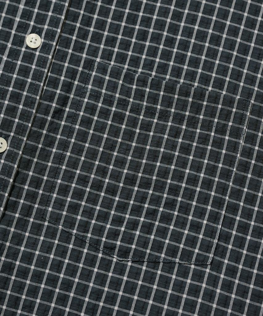 ANALOG MOOD Plaid Cotton Check Shirt (Black)