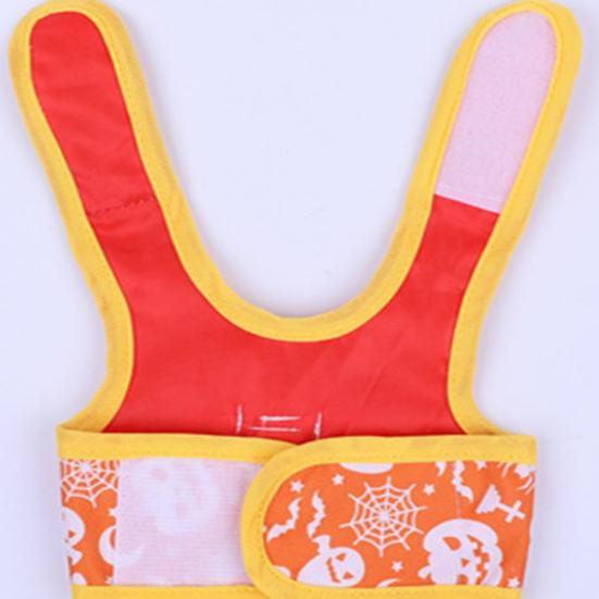 Kaninchenleine Cartoonmuster Klettverschluss Anziehen Häschen Kätzchen Kostüm Hemd Rock für Kleintier