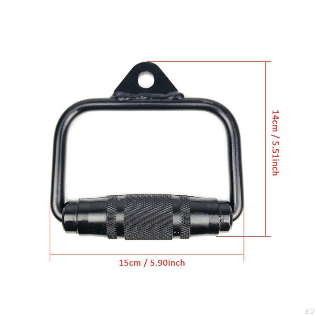 D Row Handle Cable Machine Attachment Strength Training Stirrup System Triceps Workout