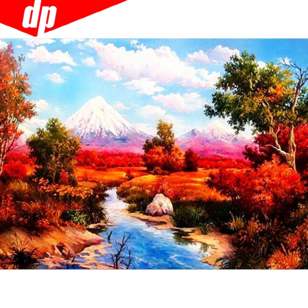 5D-Diamantmalerei, Blumen-Strass-Set, komplett quadratisch und rund, Diamantstickerei, Tierlandschaft, Kreuzstich, Mosaik, Winterdekor für Zuhause