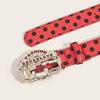 Fashion PU Belt for Woman Waist Decors Pants Belt Simple Dotted Belt Jeans Pants Decorative Belt Multiuse Waiststrap