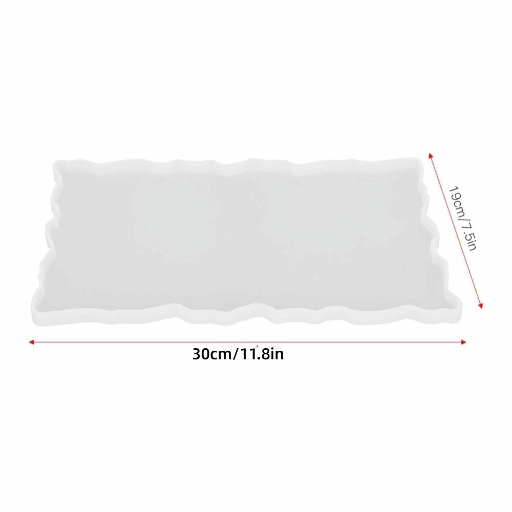 11.8 x 7.5 Inch Fruit Tray Mould Soft DIY Tray Mould Resin Mould  Jewelry Plate Making