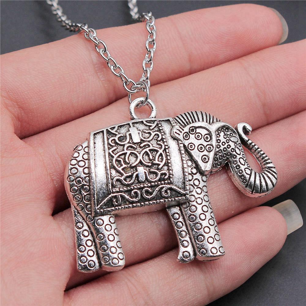 45cm Or 70cm Long Chain Necklace Elephant Kids' Jewelry Materials QN026
