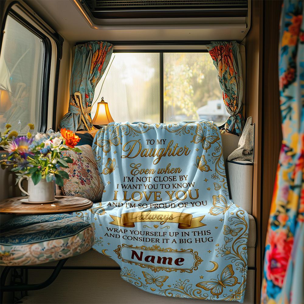 Love Pride Message Blanket Personalized Name Soft Comfortable Stylish Blanket Car Blanket Perfect For Travel Camping Outdoor Home Suitable For All
